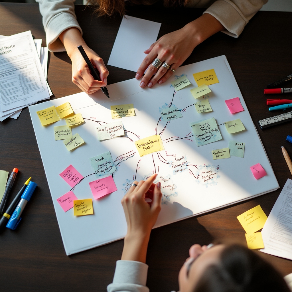 Brainstorming pentru conceptul unui eveniment de talente